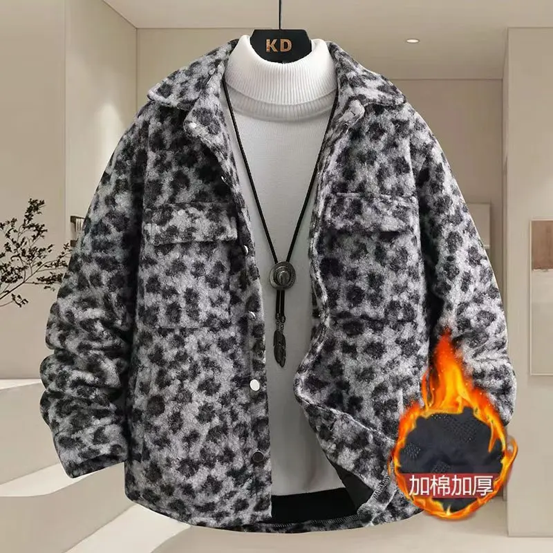 Men Autumn Outerwear 2026  Men's High-Quality loose thicker design coat with Cotton Warm Casual Cotton Jacket versatile top