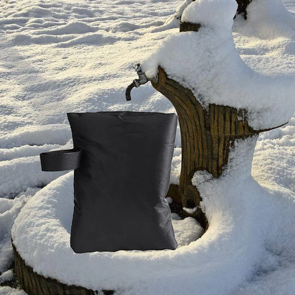 

4 Pcs Faucet Cover Winter Outdoor Hose Protector Waterproof Sleeve Keeps Warm Anti Freeze Fits General Size Elastic Strap