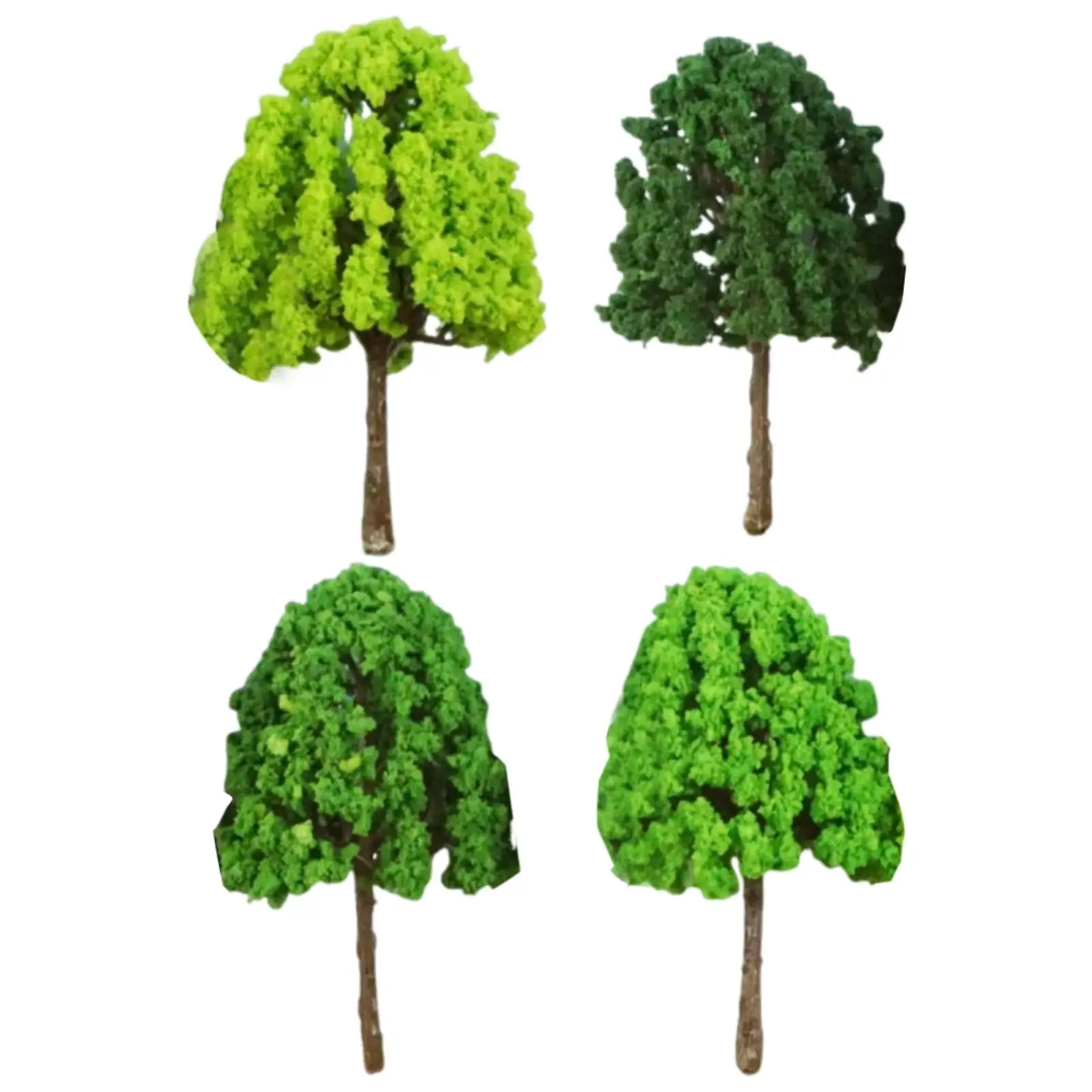 50 Pieces 3.74 inch Model Trees Miniature Trees for Landscape Building Scene