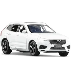 1: 32 Volvo XC60 S90 alloy car model, sound and light feedback toy, car interior decoration, as a birthday gift for friends.