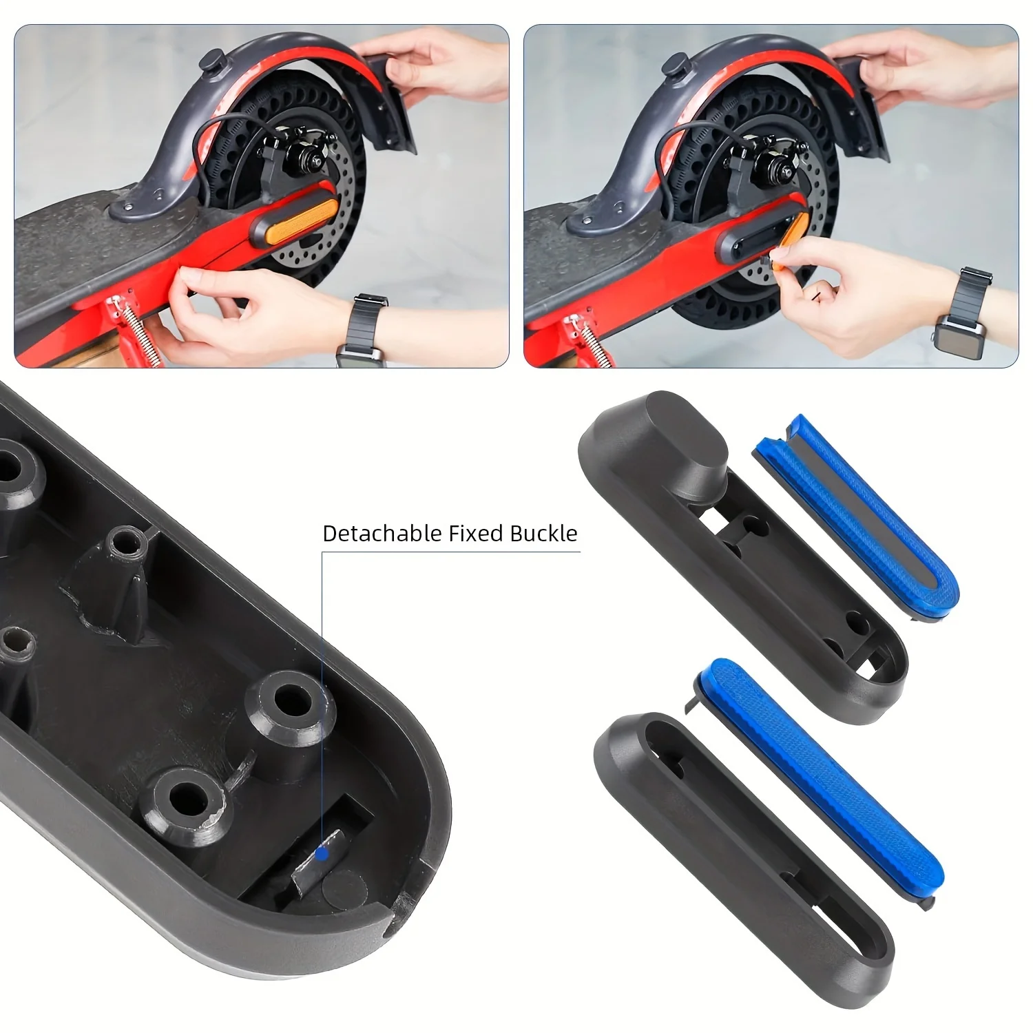 Cubierta de cubo de Scooter eléctrico, carcasa protectora, pegatina reflectante adecuada para Xiaomi 1 S Pro 2 M365, accesorios para Scooter, 1 Juego