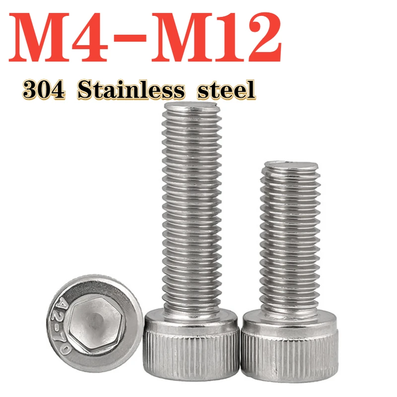 Hexagon Socket Head Cap Screw Left Thread M4 M5 M6 M8 M10 M12 Counter Thread 304 Stainless Steel Counter Clockwise Bolt