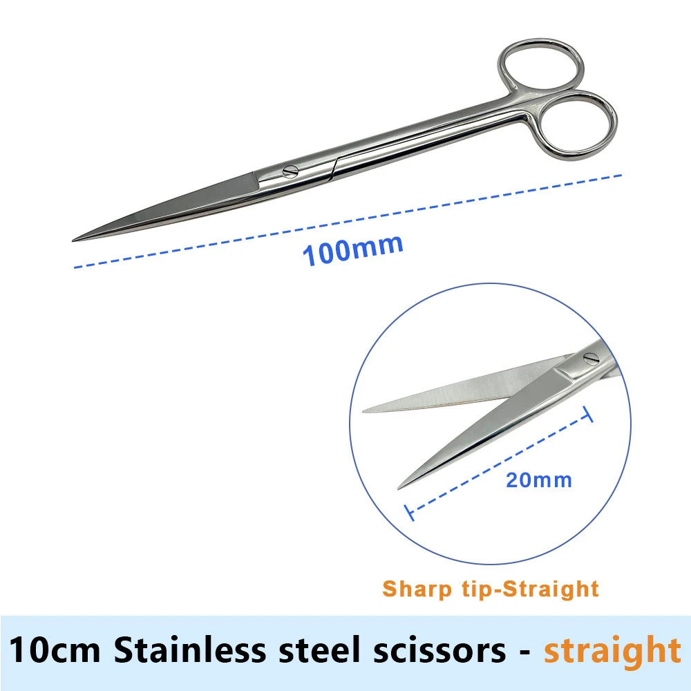 Tijeras quirúrgicas médicas mejoradas, herramientas pequeñas de acero para uñas, corte de pelo de nariz y cejas, maquillaje de manicura, accesorios de belleza profesionales