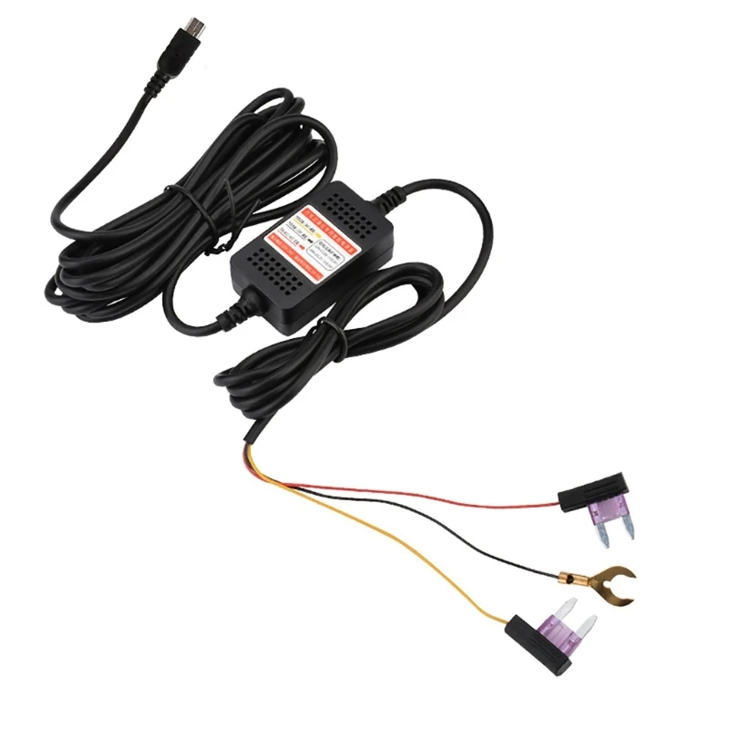 Driving Recorders Stepdown Line 3-Wire Acc Power Cord 3A Parking Monitors Wire L41E