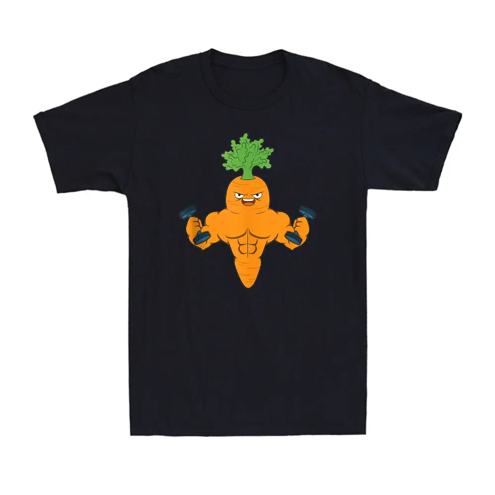 Carrot Fitness Bodybuilding Cute Carrot For Vegetable Lover Funny Men's T-Shirt