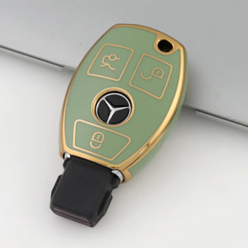 TPU Car Key Case Cover Shell For Mercedes Benz A C E S G Class GLA CLA GLK GLC W204 463 176 251 205 Protector Holde accessories