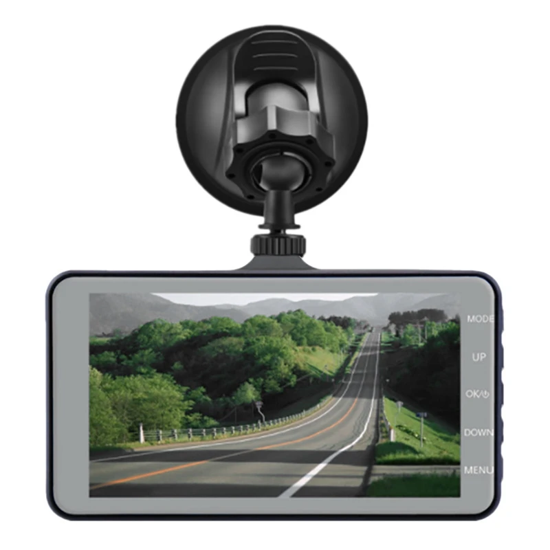 

4.0 Inch Display Contact Dual Screen Recording Aluminum Alloy Shell 1080P HD Front and Rear Dual Lens Driving Recorder