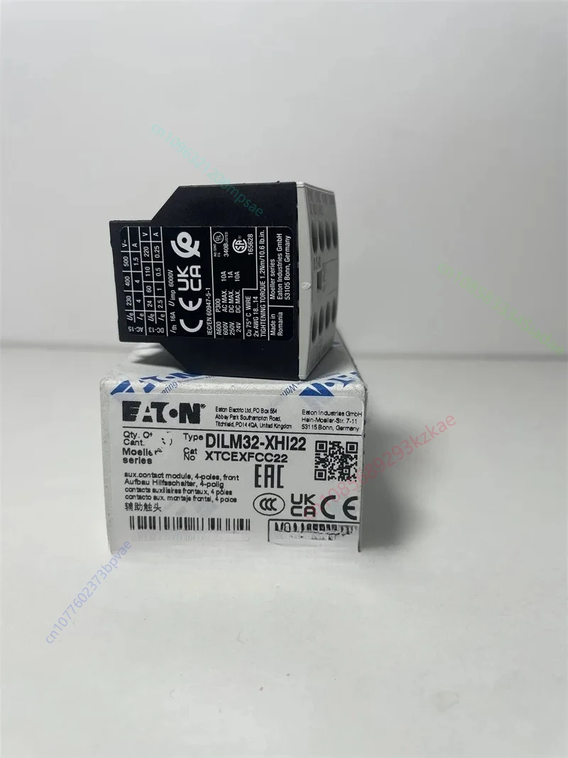 1pcs Original EATON MOELLER DILM32-XHI22 MULLER CONTACTOR IS EQUIPPED WITH 2 OPEN 2 CLOSED CONTACTS ON TOP