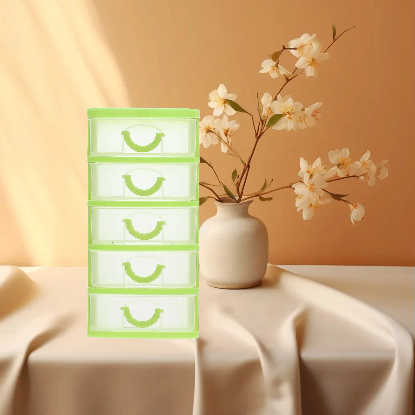 Desk Storage Box Small Drawers Plastic Detachable Shortage Container for Desktop Mini Makeup Organizer with Pp