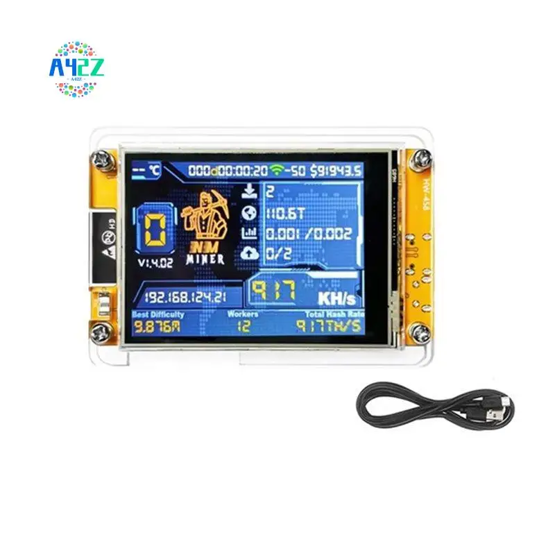 a42z-アップグレードされた-917kh-s-ビットコイン-ソロ-マイナー-nmminer-28-インチ-スマート-ディスプレイ付き-ビットコイン-クリプト-ソロ-ロッタリー-マイナー-nerdminer