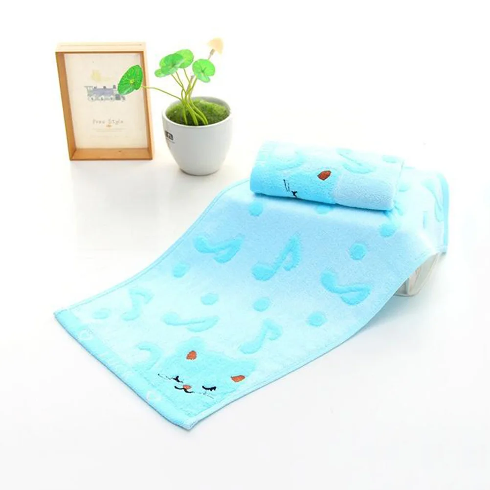 مناشف أطفال مصنوعة من ألياف الخيزران سريعة الامتصاص وسهلة الجفاف وناعمة وخفيفة الوزن ومريحة وصديقة للبشرة بتصميم كرتوني للمنزل الأزرق #2