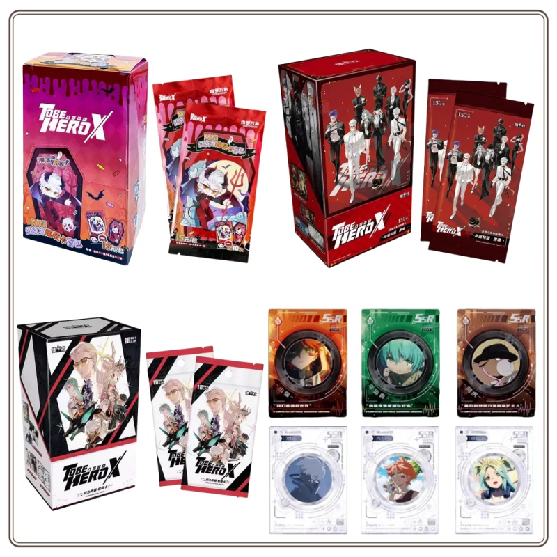 Nuevas tarjetas fun To Be Hero X, tarjetas acrílicas de colección de Anime, caja misteriosa, juegos de mesa, juguetes, regalos de cumpleaños para niños y niñas