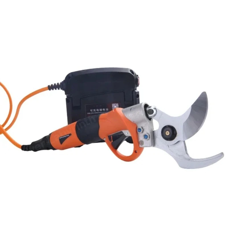 111-45MM Lithium Battery Electric Pruning Shears Trimming Ratchet Anti-Slip Grip Folding