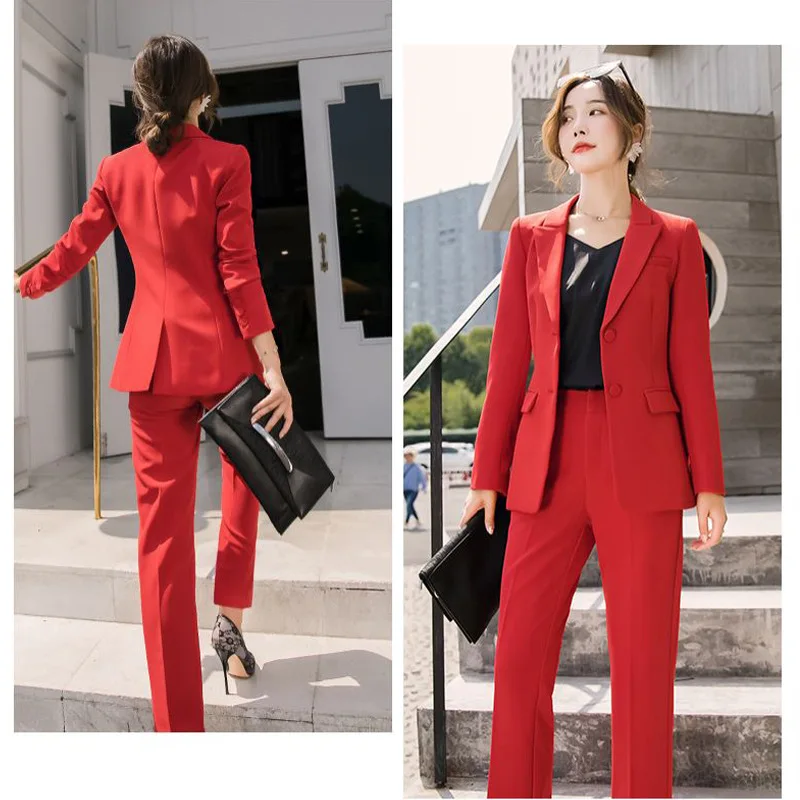 Black Suit Set Women's Two-Piece Suit Spring and Autumn Fashion Temperament Goddess Style Formal Occasions Business Clothing Wor