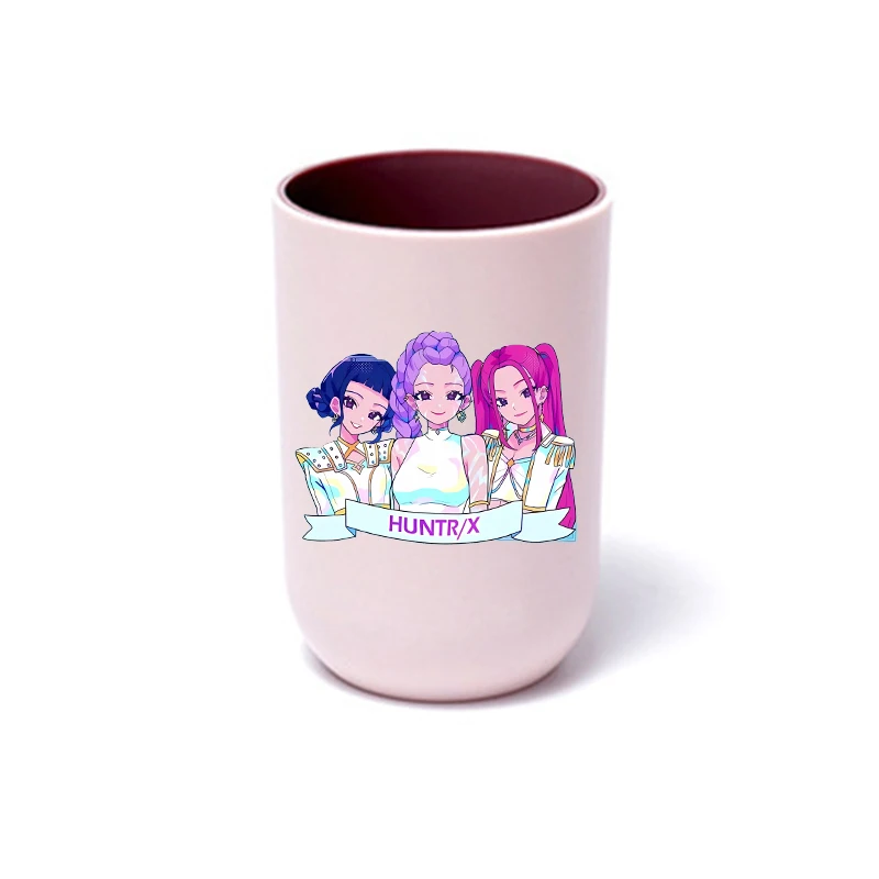 Gelas Sikat Gigi KPop Demon Hunters untuk Pria Wanita Anime Kartun Lucu Gelas Sikat Gigi Pasangan Rumah Mode Sederhana Hadiah Gelas Sikat Gigi