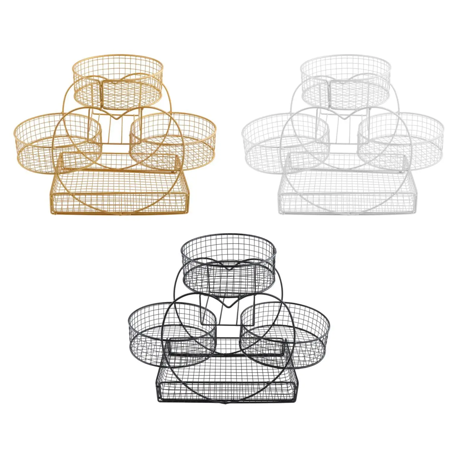 Fruit Basket Multiuse Kitchen Countertop Rack for Veggie Storage Vegetable