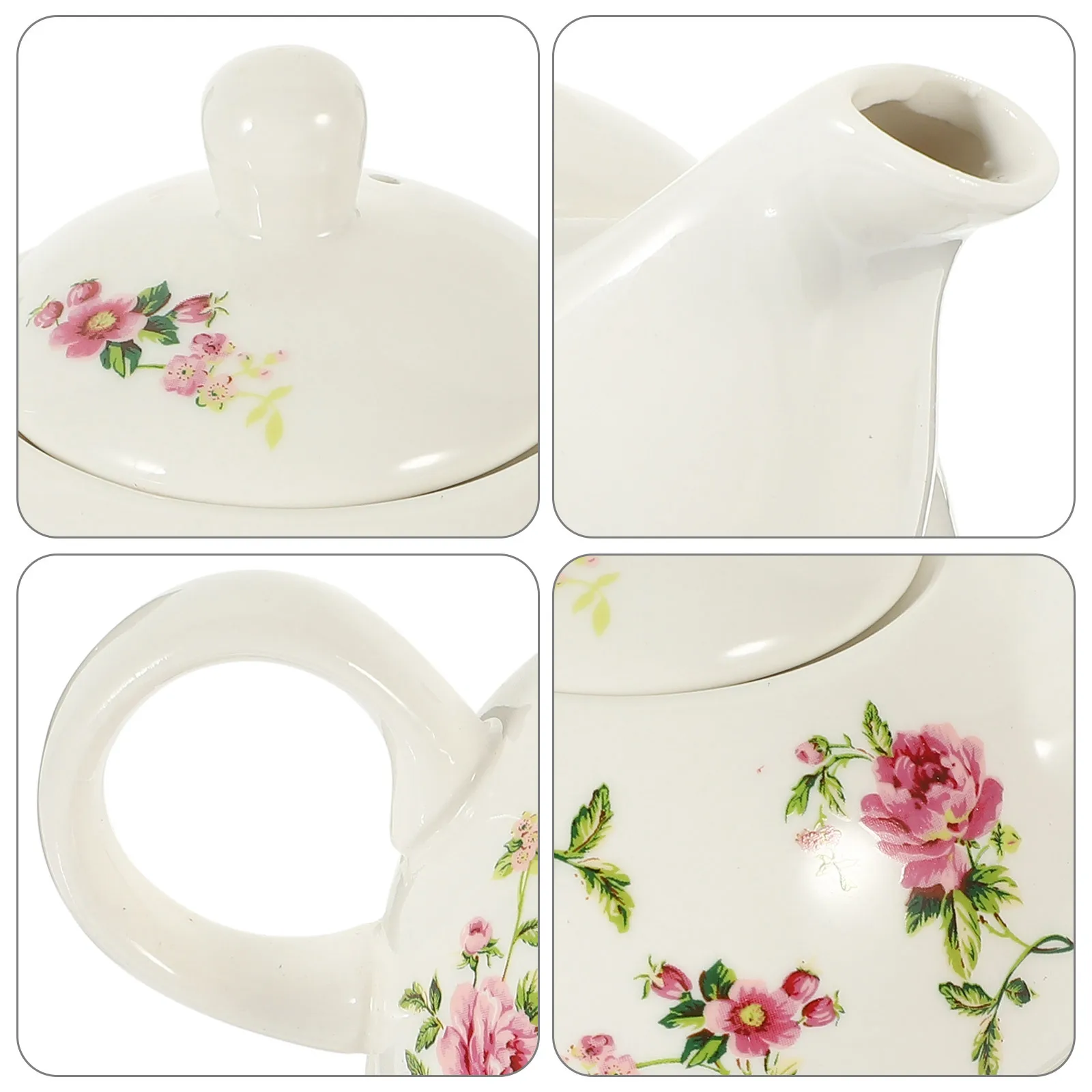 

1Set Ceramic Tea Pot Set Fine Texture Practical Design for Home Travel Outdoor Office Ceramic Teapot Tea Accessories