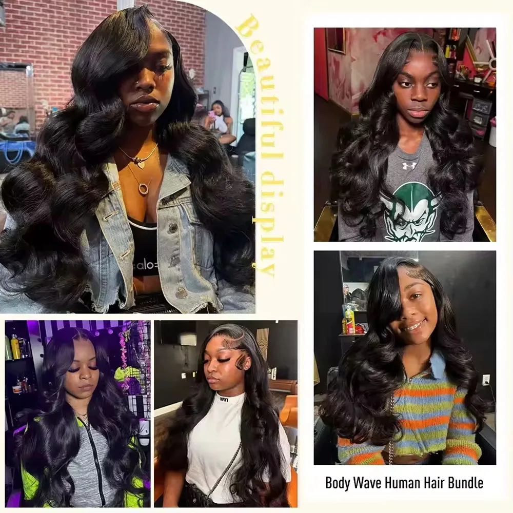 100% пучки человеческих волос, объемные волны, человеческие волосы, 22, 24 дюйма, плетение волос 1/3/4, пучки натуральных необработанных человеческих волос