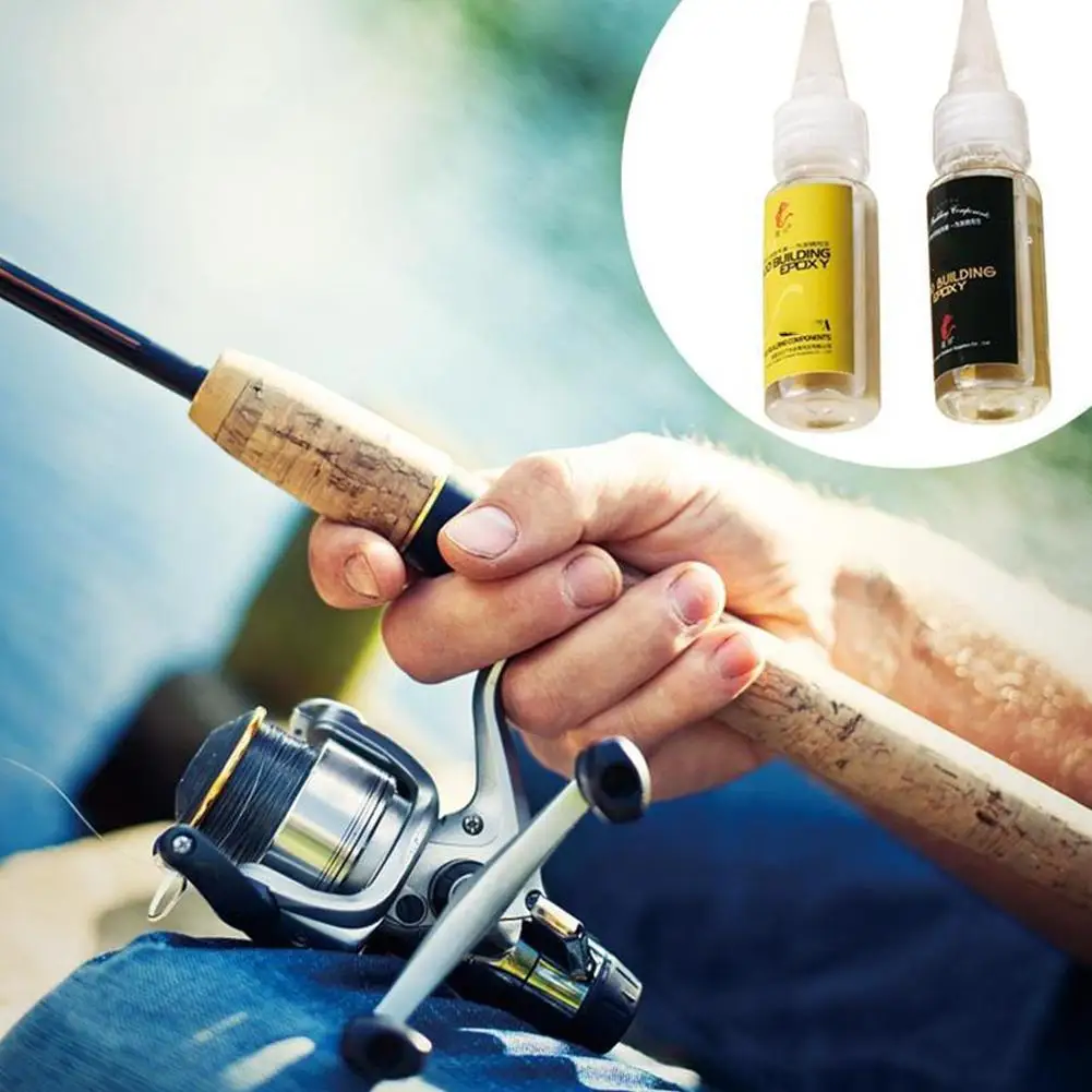 

Fishing Rod Glue Fishing Rod Epoxy Resin AB Glue Transparent Glue for Twine Fishing Rods Accessories Fishing Rod Glue