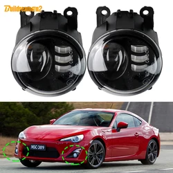 2 Pieces LED Lens Fog Light Accessories 60W 6000LM Car Front Fog Lamp DRL H11 For Toyota GT86 GT 86 2012 2013 2014 2015 2016