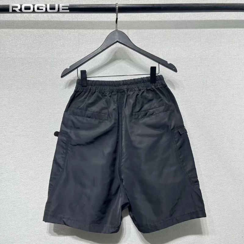 Summer Dark Retro Techwear Men Cargo Shorts Zipper Pocket Harem Loose Functional Streetwear Urban Casual Bermuda PantalonCorto