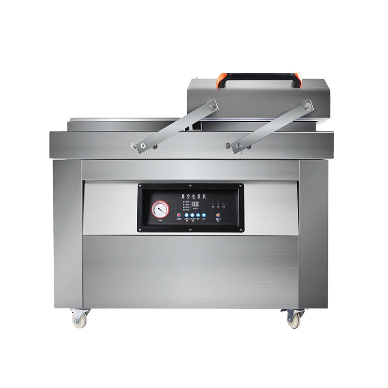 Industrial Double Chamber Meat Fish Fruit Vacuum Packaging Machine