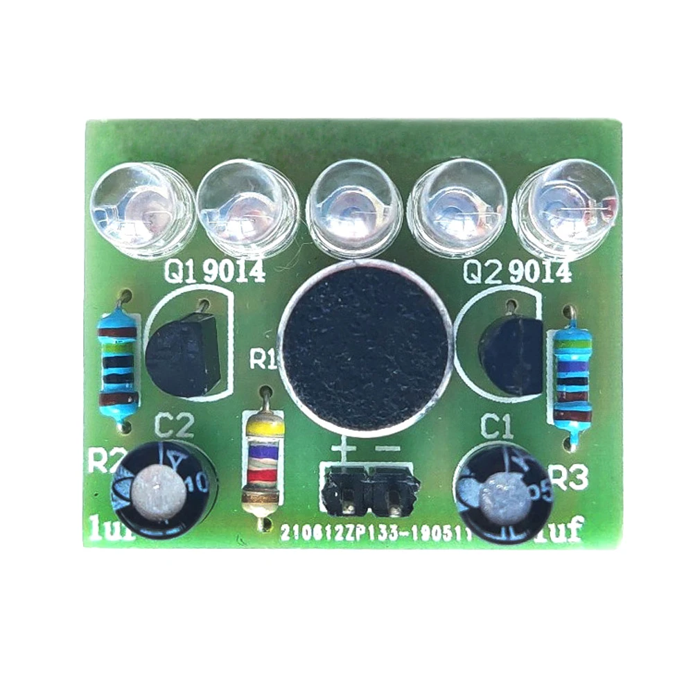 DIY Electronic LED Kit Voice Control Lamp Melody Light Module Component Welding Soldering Project Practice Board Suite