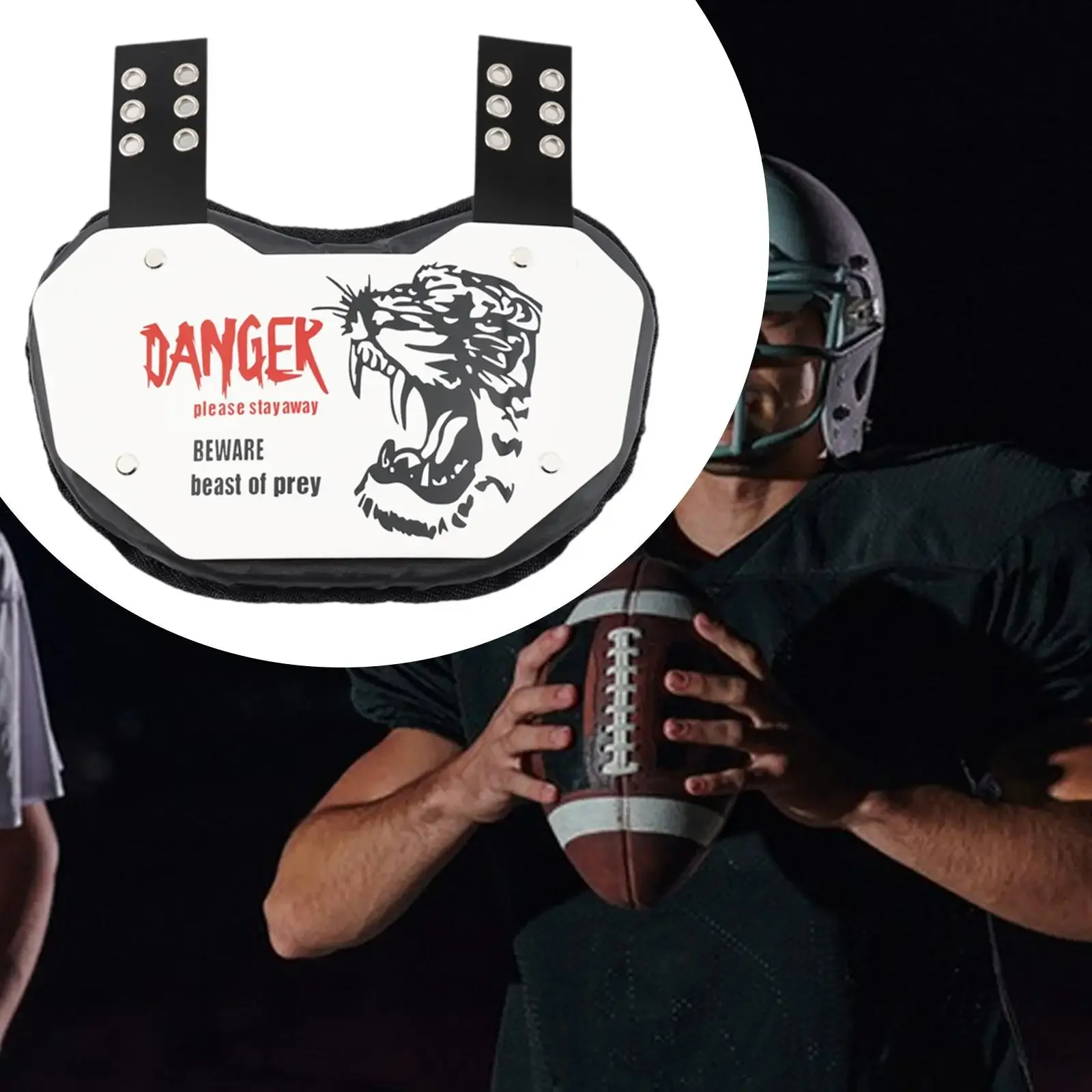 

Football Back Plate Professional Soccer Back Protector Reusable Sports Equipment Training Accessories for Men Women