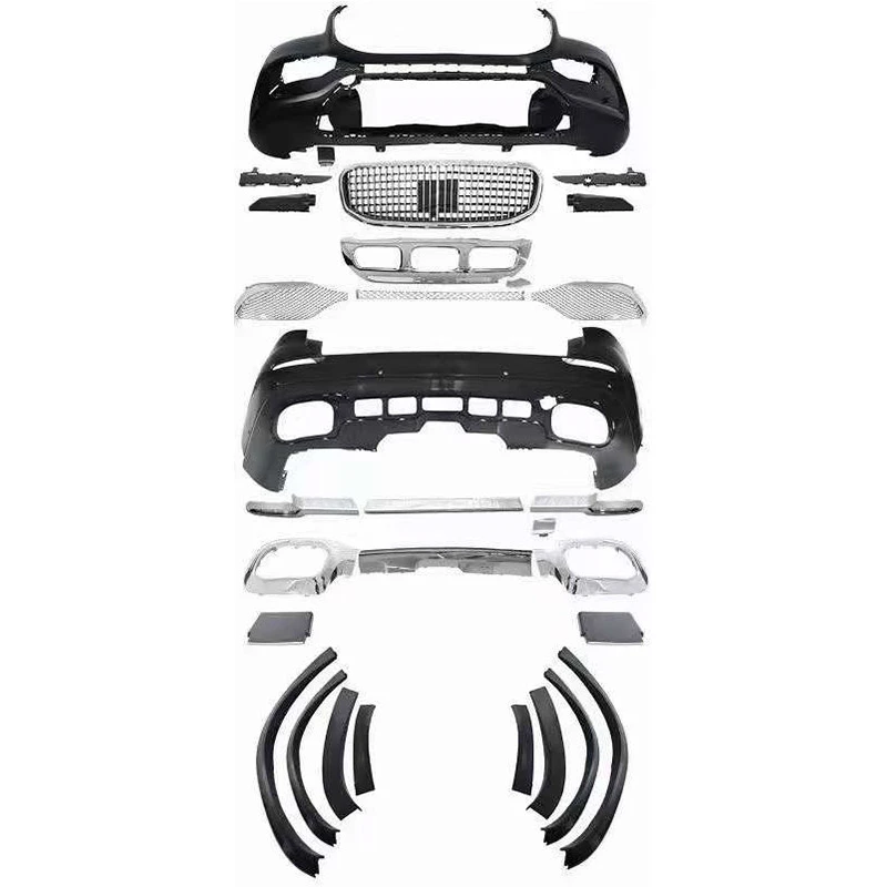 

Car Bumpers for 2020 GLE W167 Upgrade Style Front Bumper Rear Bumper Assembly Grille Car Body Kit
