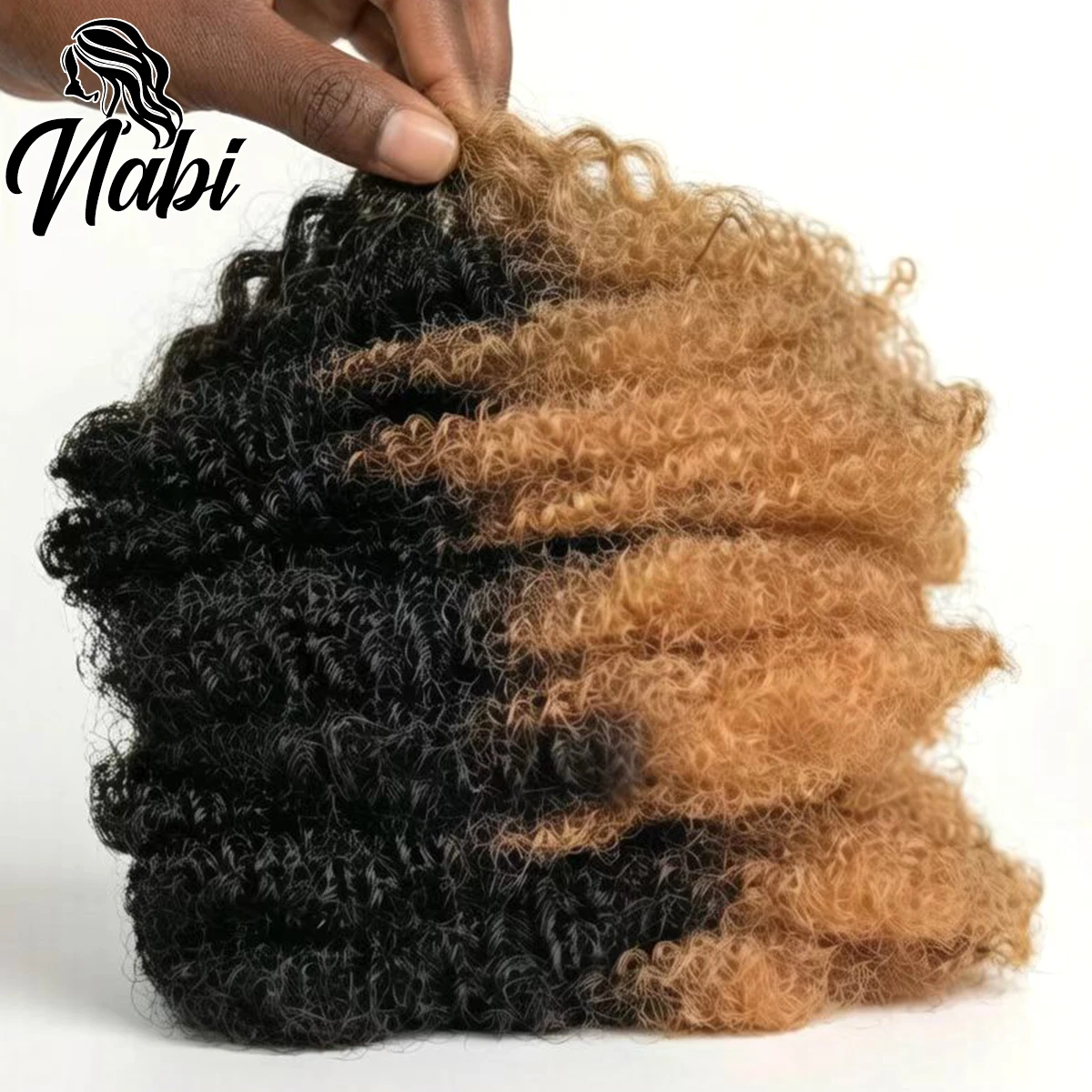 Wholesale Afro Kinky Bulk Hair 50g/pack for Twist Braids Remy Human Hair for Locs Repair Crochet Braiding Hair Extension