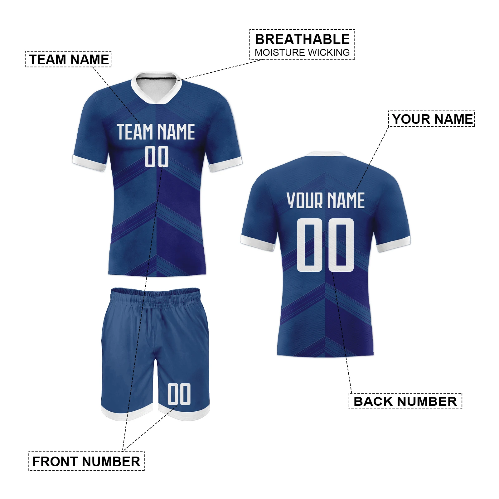 

Комплект футбольного джерси на заказ для мужчин и женщин, комплект футбольной формы, персонализированное имя команды, номер, темно-синяя спортивная одежда для взрослых, подарок для фанатов