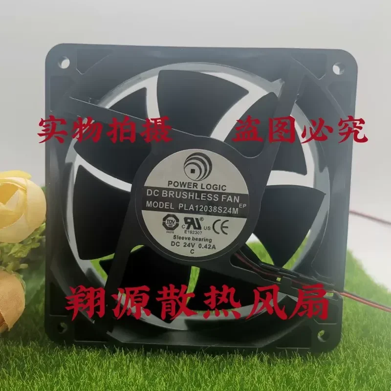 

New POWER LOGIC PLA12038S24M 24V 0.42A 12038 Inverter Cooling Fan for Industrial Equipment