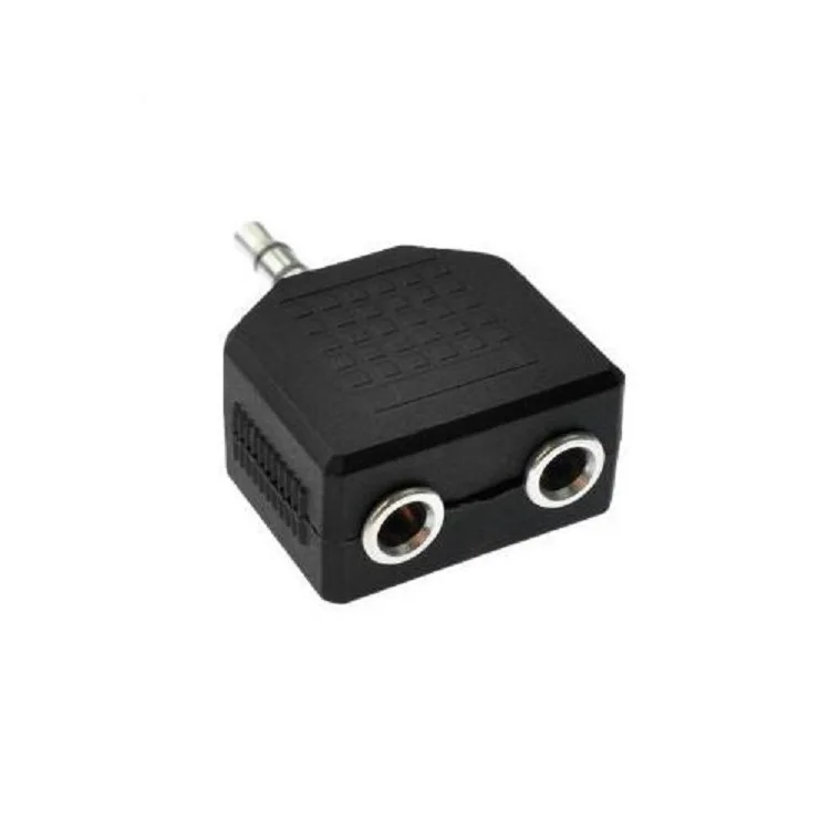 Adaptador de audio con dos cabezales divididos, uno de arrastre, 3,5 a dual 3,5