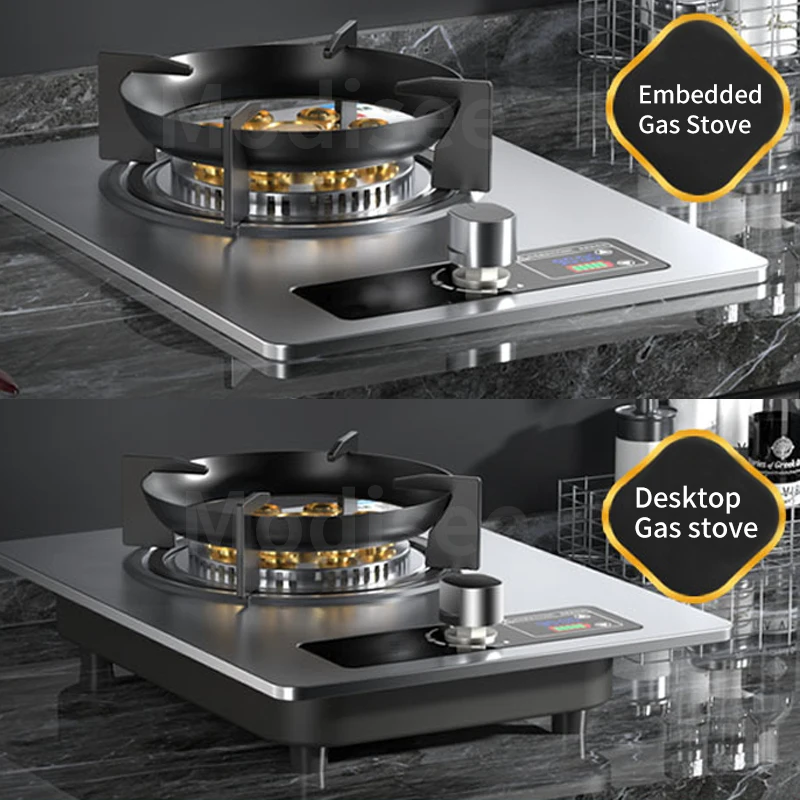 Gas Stove Single Stove Household Liquefied Gas Embedded Gas Stove Natural Gas Fierce Fire Single Stove Stoves Table Kitchen Hob