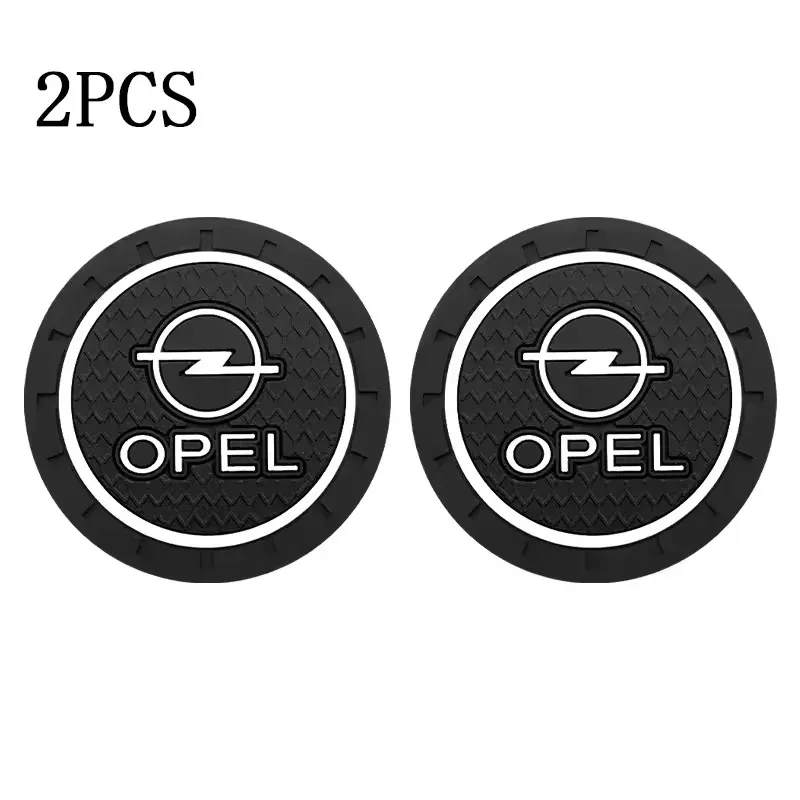 قطعتان من حامل أكواب السيارة - قاعدة أكواب سيليكون مضادة للانزلاق متوافقة مع أوبل كورسا/أسترا/موكا/إنسيجنيا، وسادة مقاومة للماء غير قابلة للانزلاق #6