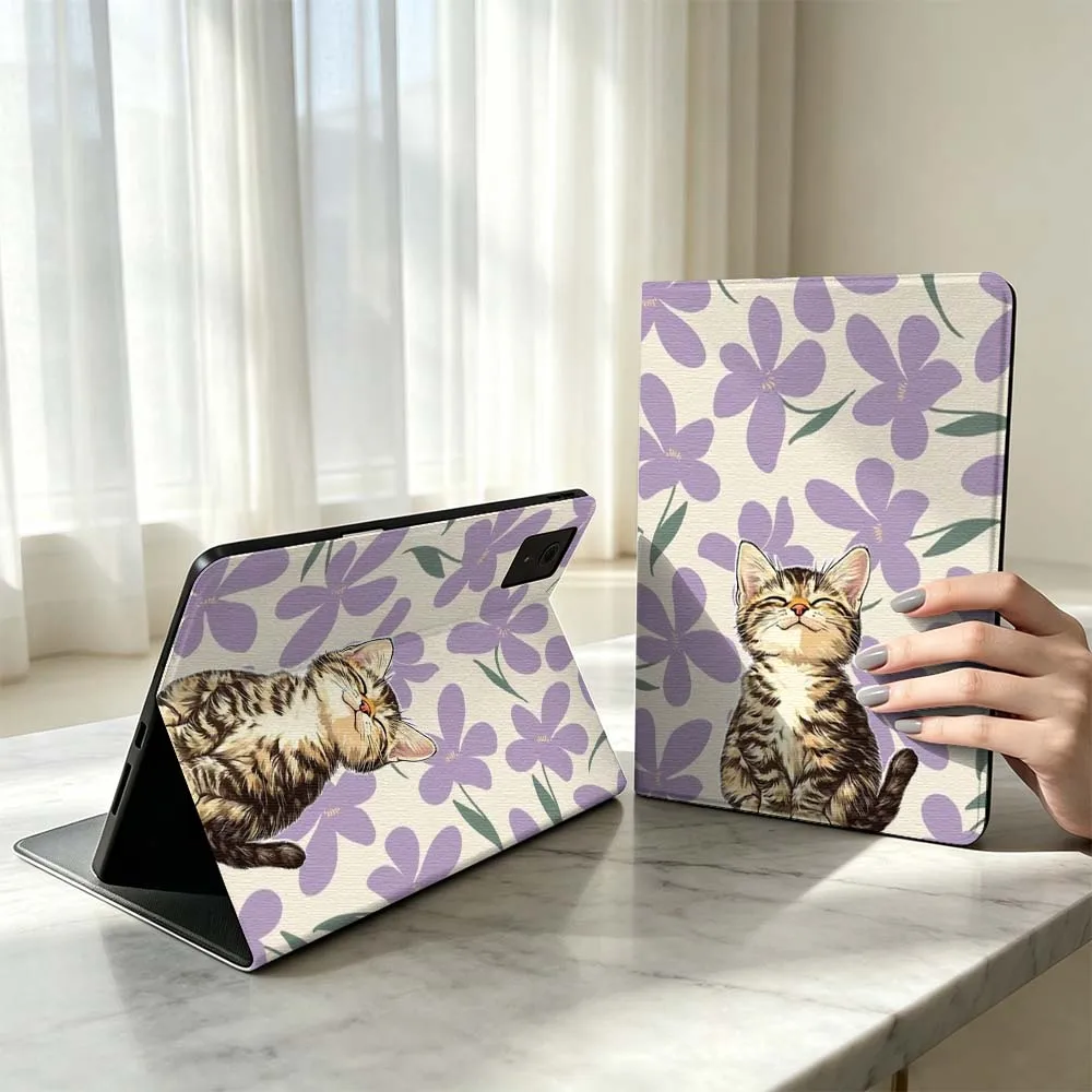 Cute Kitten Pattern Soft For Lenovo Xiaoxin Pad Pro Tab P12 P11 11 11.2 11.5 10.6 inch K10 M10 Plus Tablet Case