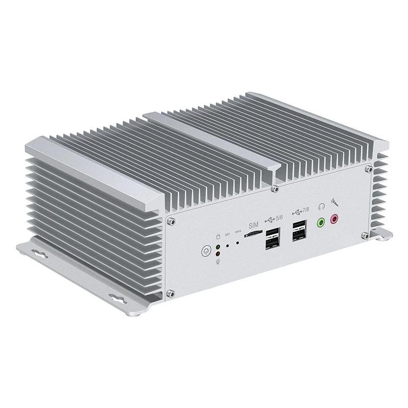 X40G Fanless Industrial PC i7-8550U i5-8250U 6x COM RS232/422/485 2x Ethernet 8-GPIO HDMI VGA 8xUSB WiFi 4G LTE Windows11 IOT