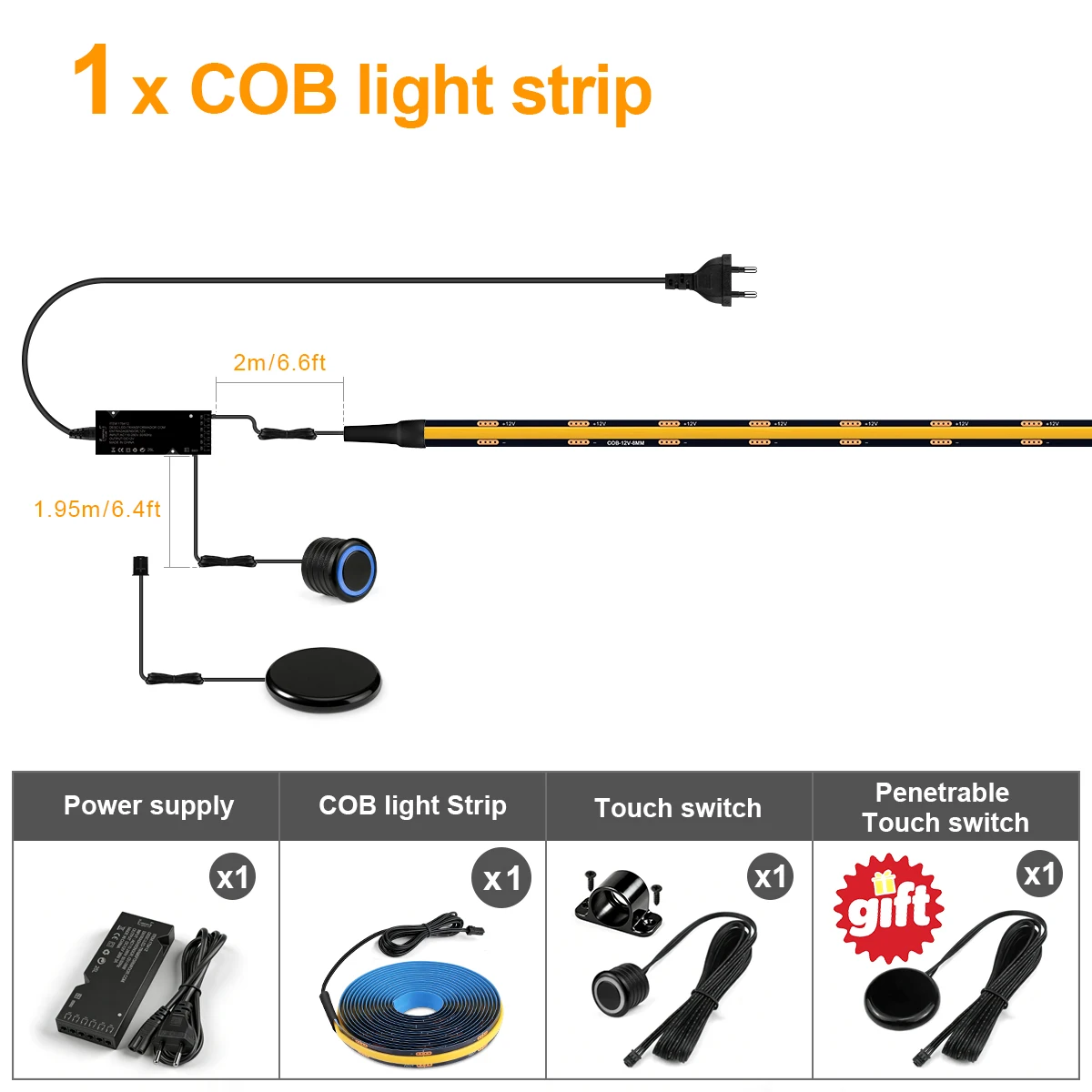 Akoestische gordijnwand walnoot houten roosterpaneel decor COB LED lichtstrip kit zwarte FPCB lampenstrip twee type aanraaksensor dimmer