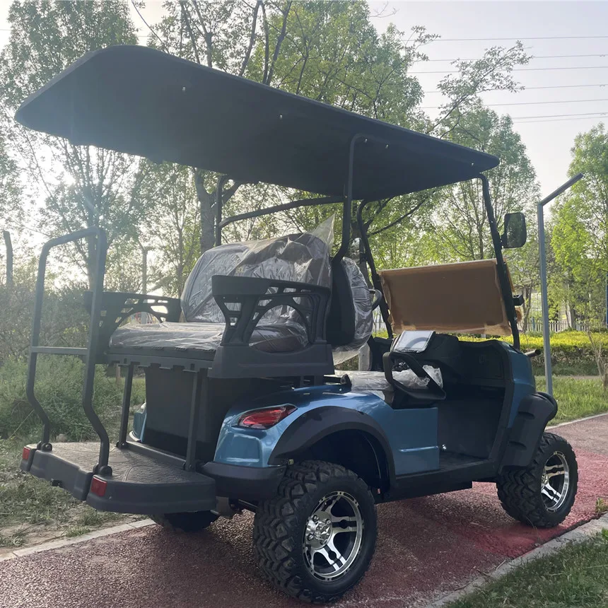 Adult Electric Car Four-Wheel Golf Cart With Folding Windshield lithium Battery Lithium Battery (72V120AH) Electric Golf Cart