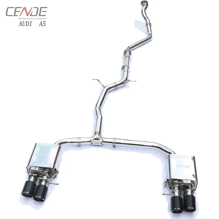 Custom Car Exhaust Muffler System for audi A5 b8 b9