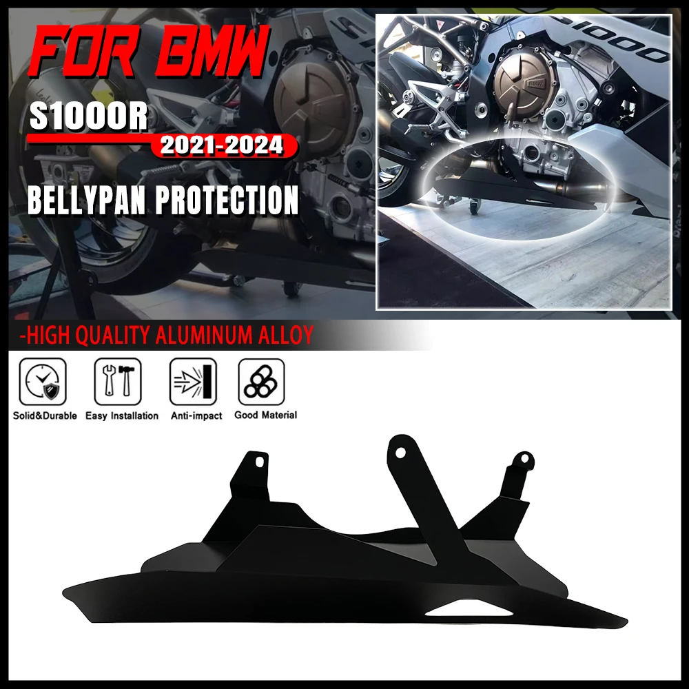 For BMW S1000R 2021 2022 2023 2024 S1000 R Motorcycle Accessories Exhaust Cover Bellypan Bottom protection Exhaust Protection