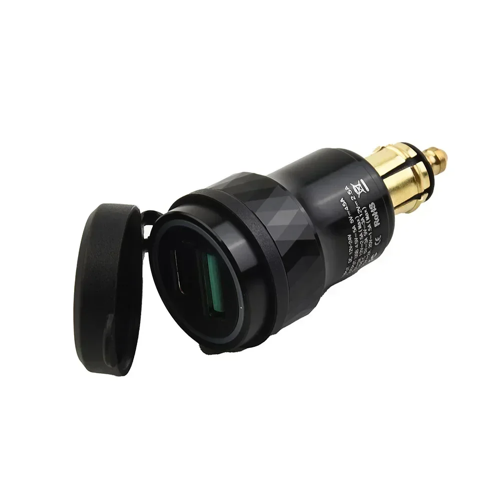 Brand New Adapter For BMW Motorcycle Charger For Motorcycle Aluminum Alloy USB Useful DIN Socket Durable image 5