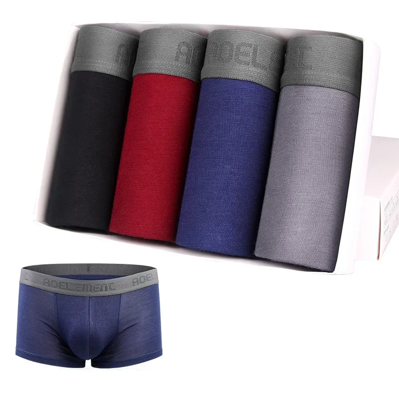 

5 шт. мужские трусы мужские боксеры летние модальные молодежные сексуальные шорты-боксеры для мальчиков