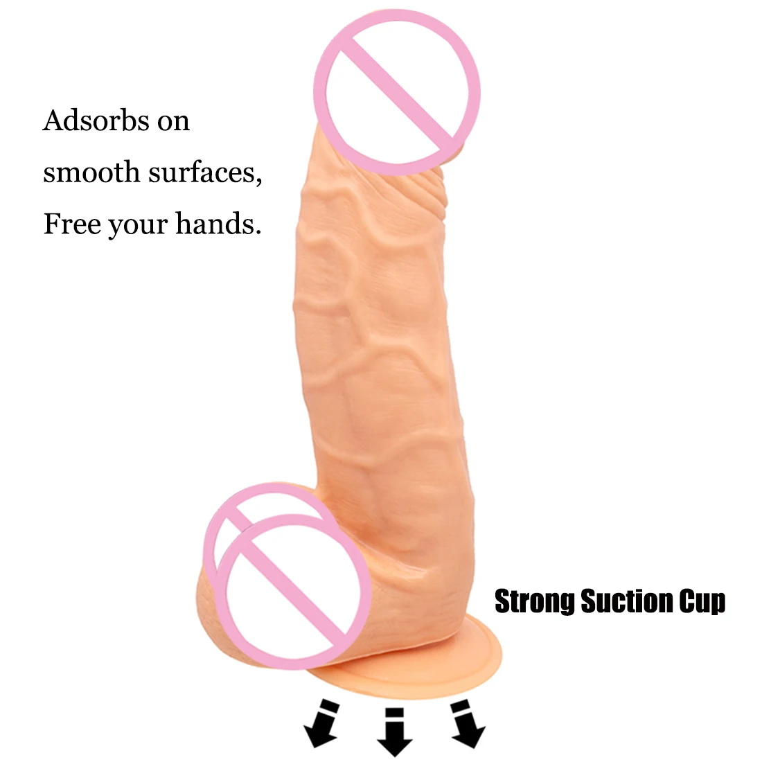 Oversized Realistic Dildos with Suction Cup Soft Skin Feeling Huge Penis Thick Phallus Anal Plug Big Dick Sex Toys for Women