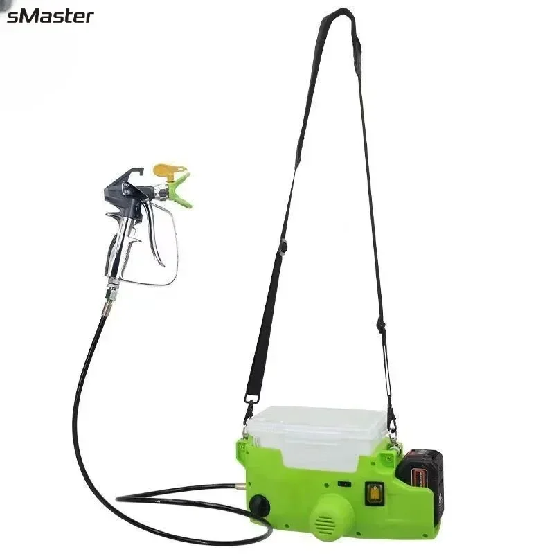 

500W Handheld Sprayer Machine Paint Latex Paint High Pressure Spray Gun Backpack Lithium Battery Charging Wall Painting Machne