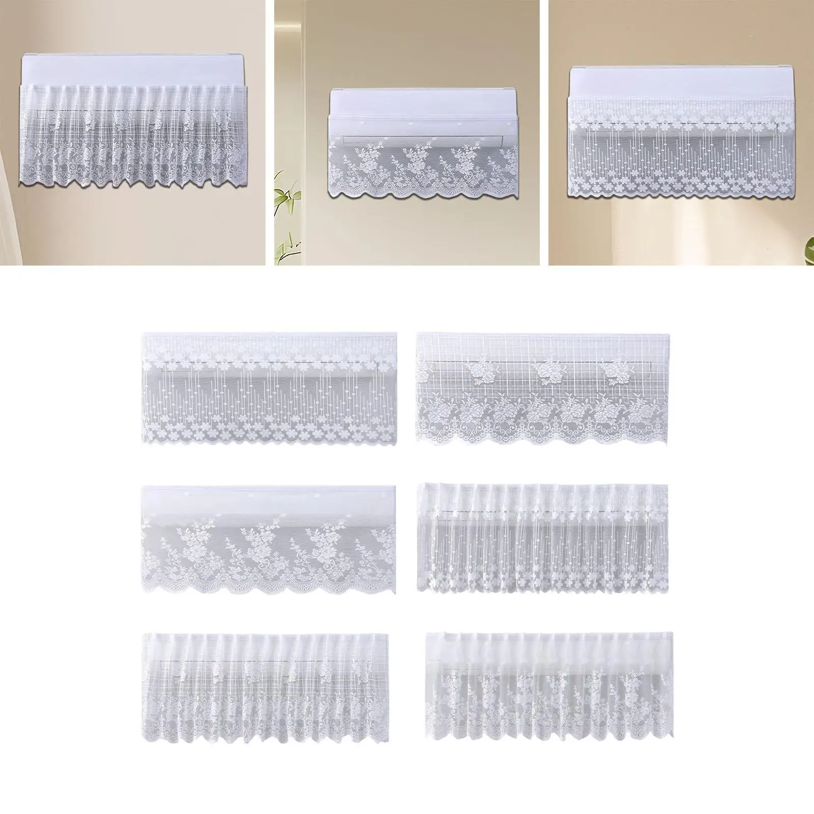 Air Conditioner Curtain Anti Direct Blowing Universal for Wall Mounted Air Conditioner Wind Flow Deflector for Office Home Hotel