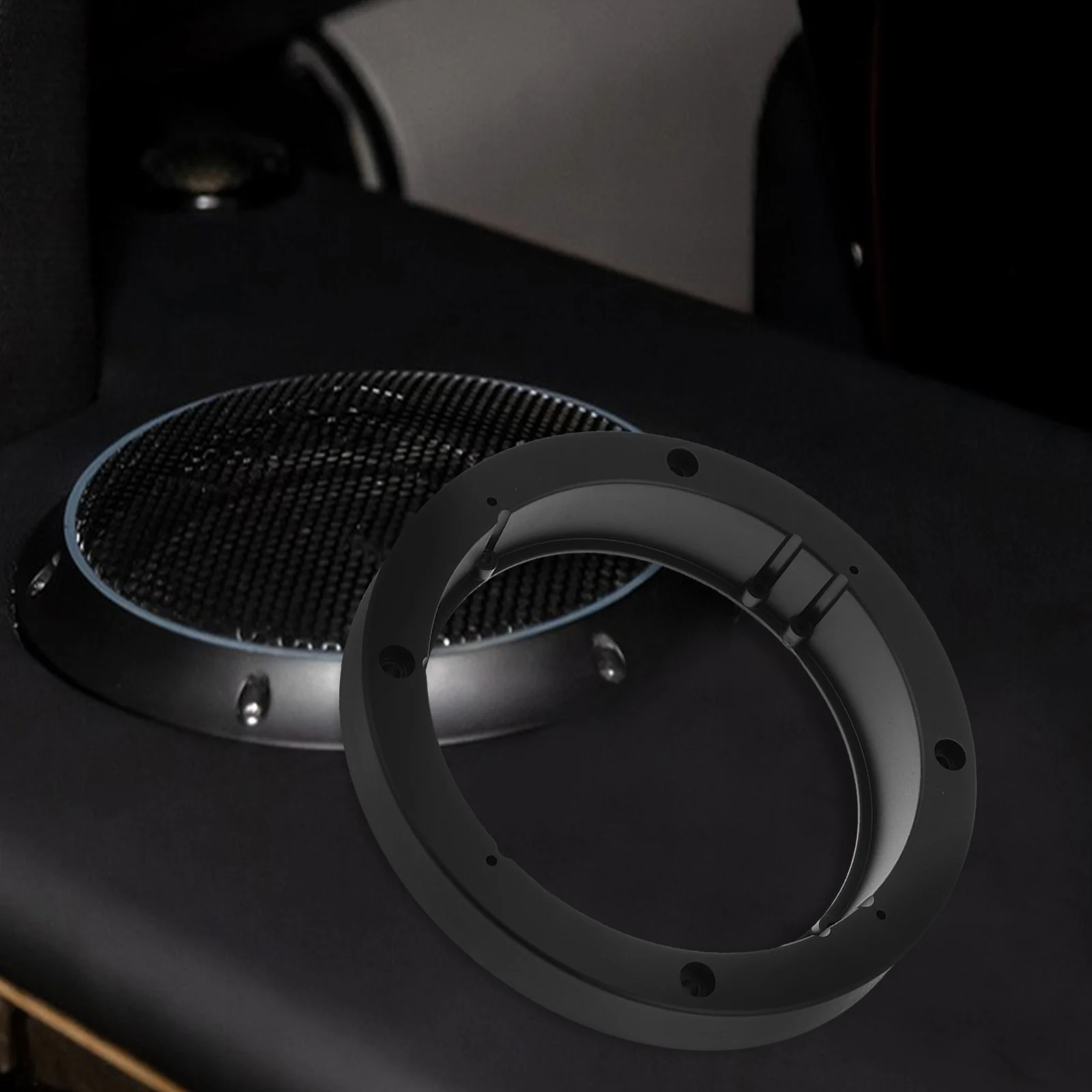 2 Stück 6,5 Zoll Autotür-Lautsprecher-Abstandshalter Kunststoff-Montageringe Adapterhalterungen kompatibel mit Auto-Audio-System-Lautsprecherkissen