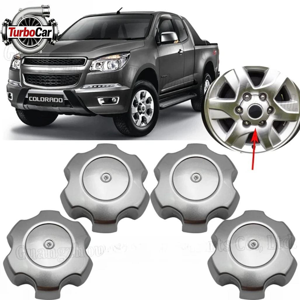 

4pcs/lot Wheel Center Cap Cover Silver For Chevrolet Colorado 2012 2016 2017 Car Wheel Hub Center Caps Replacement