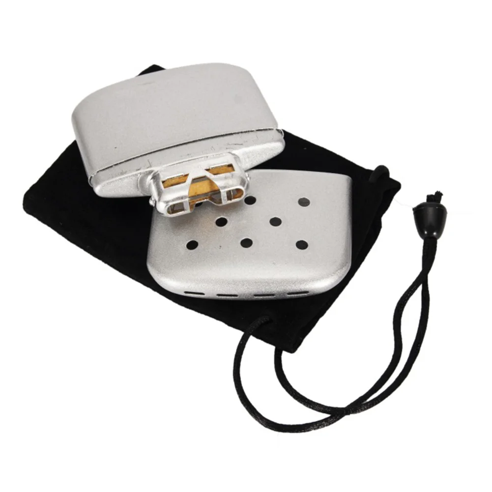 

Zinc Alloy Portable Fuel Heater Reusable Pocket Warmer Fuel Hand Warmers Heater for Outdoor Hunting Camping Fishing
