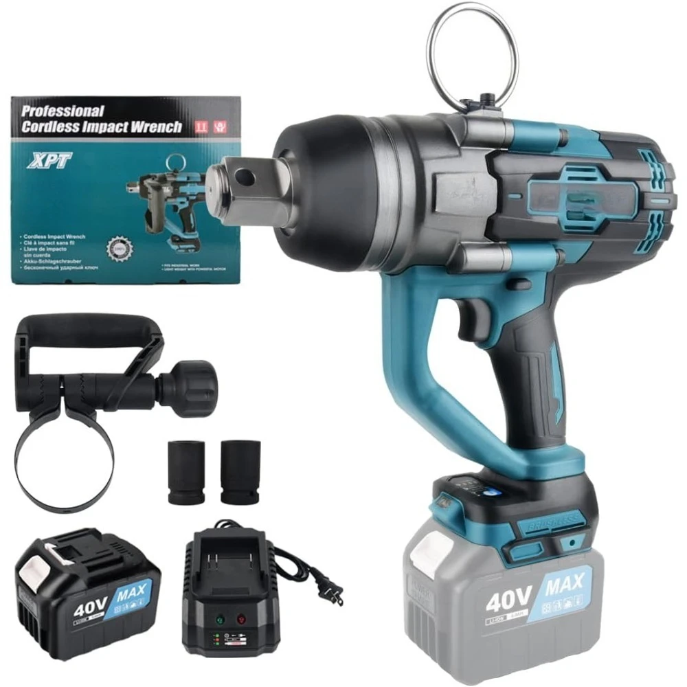 

High quality-Cordless Impact Wrench 1" Brushless High Torque 2200 Ft-lbs (3000 N.m) Heavy-duty Impact Wrench -Hot-Sell!